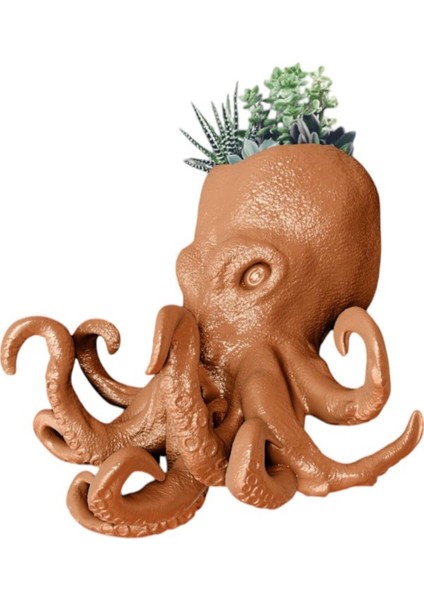 Beyaz Ahtapot Desenli Duvar Saksısı, Şık ve Modern Iç Mekan Dekoru Için Ideal fiyatları