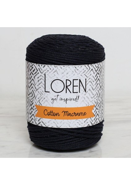 Cotton Macrame Lacivert - R005 - 34361