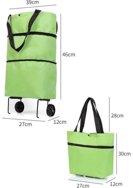 Alışveriş Çantası Katlanabilir Pazar Arabası Tekerlekli Pazar Arabası Katlanabilir fırsatları