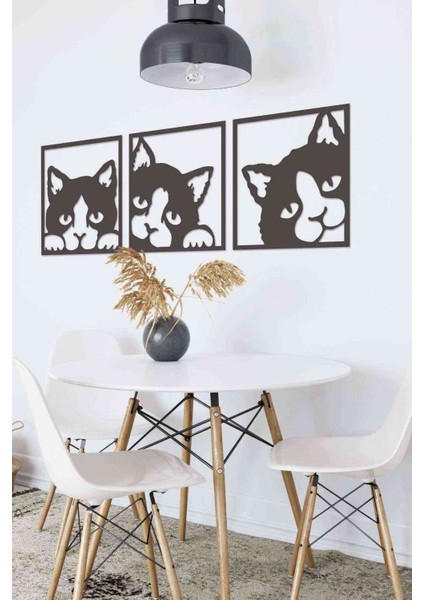 Şık Beyaz 3D Mdf Kedi Figürlü Tablo, Ev ve Ofis Dekorasyonu Için Yeni Tarz fiyatları