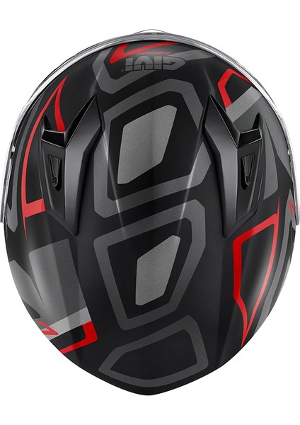 50.7 Proton Mat Tıtanıum-Kırmızı Kapalı Motosiklet Kaskı modelleri