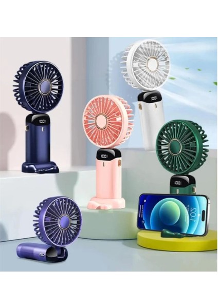 USB Şarjlı Taşınabilir Katlanabilir El Fanı Karışık Renk
