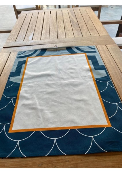 52X65CM Pamuk Dokuma Kumaş, Balık Pulu Desenli, Mutfak Kurulama Bezi