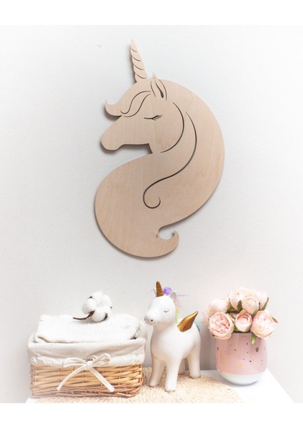 Yıldızlı Unicorn Ahşap Çocuk Odası Duvar Dekoru, Eğlenceli ve Şık Tasarım fiyatları