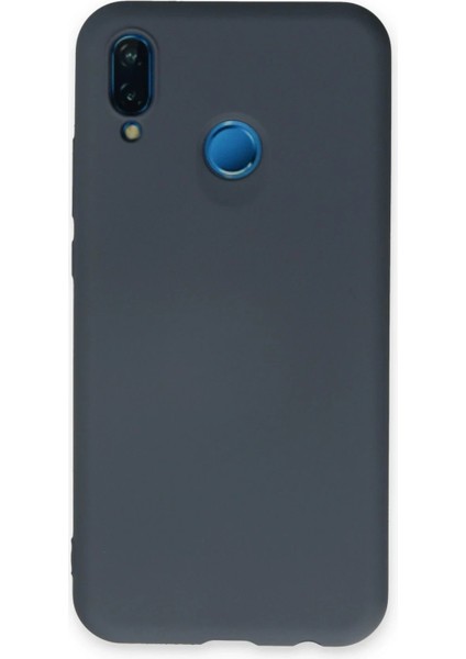 Huawei P20 Lite Kılıf Nano Içi Kadife Silikon - Gri - NX1427-7847