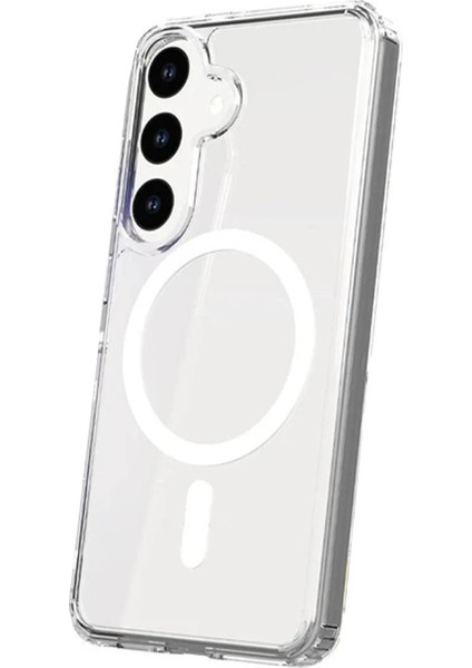 Samsung Galaxy S24 Kılıf Magneticsafe Şeffaf Silikon - Şeffaf - NX9116-4276 fiyatları
