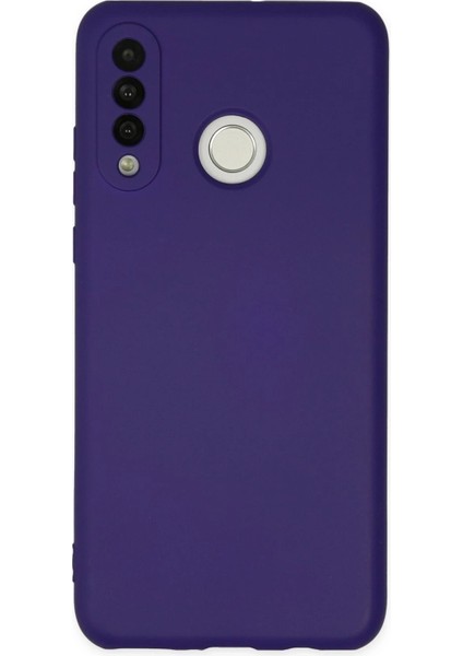 Huawei P30 Lite Kılıf Nano Içi Kadife Silikon - Mor - NX3219-4591
