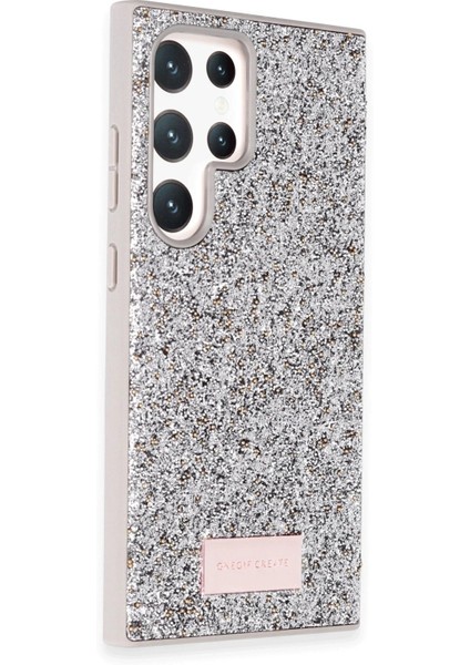 Samsung Galaxy S24 Ultra Bright Simli Kapak - Gümüş - NX2600-8403 fiyatları