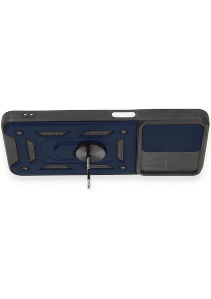 Realme C35 Kılıf Pars Lens Yüzüklü Silikon - Lacivert - NX7865-8993 modelleri