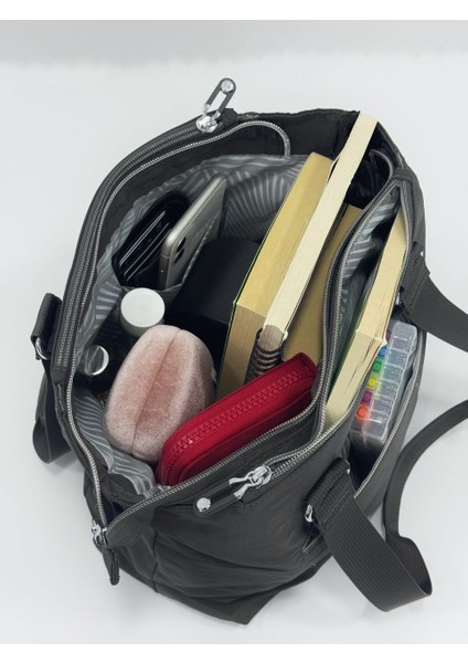 Sn 4012 Suya Dayanıklı Çok Bölmeli Krinkıl Çanta Kol Çantası Omuz indirimleri