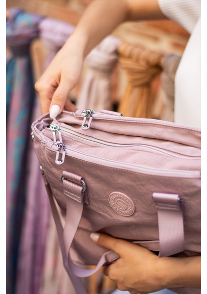 Sn 4012 Suya Dayanıklı Çok Bölmeli Krinkıl Çanta Kol Çantası Omuz fırsatları