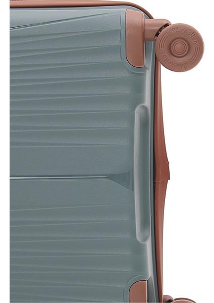 8015 Orta Boy Polipropilen Kırılmaz Valiz Tekerlekli Valiz