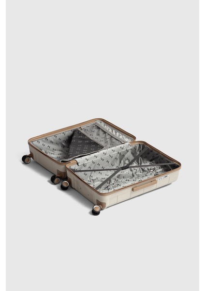 My-Pp Tekerlekli Orta Makyaj Polipropilen Süper Esnek Kırılmaz Tekerlekli Valiz Bavul Seyaha Valiz Seti