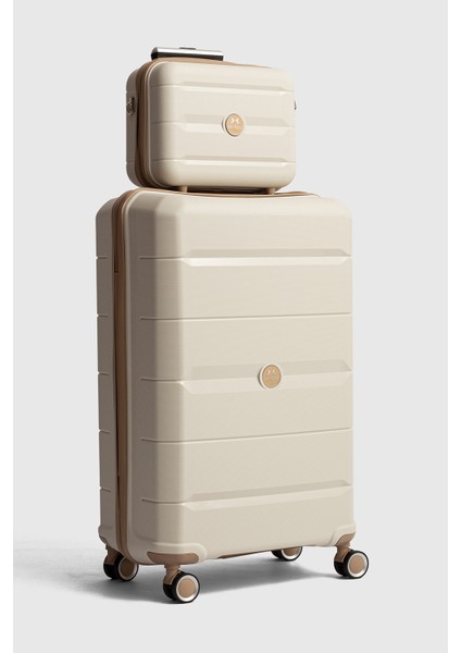 My-Pp Tekerlekli Büyük Makyaj Polipropilen Süper Esnek Kırılmaz Tekerlekli Valiz Bavul Seyaha Valiz Seti