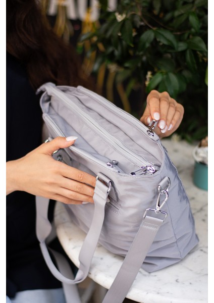 Sn 4012 Suya Dayanıklı Çok Bölmeli Krinkıl Çanta Kol Çantası Omuz fırsatları