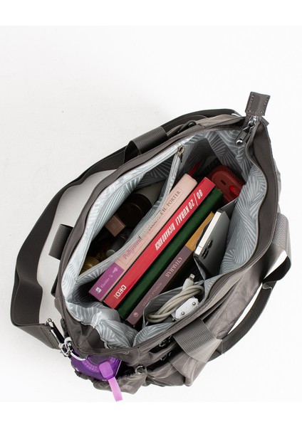 Sn 4017 Suya Dayanıklı Çok Bölmeli Krinkıl Çanta Kol Çantası Omuz