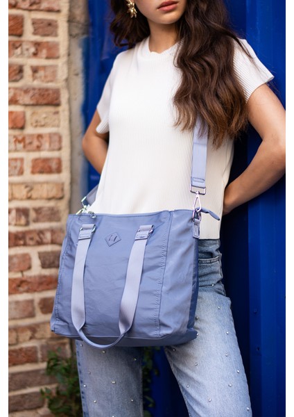 Sn 4012 Suya Dayanıklı Çok Bölmeli Krinkıl Çanta Kol Çantası Omuz