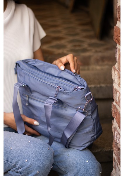 Sn 4012 Suya Dayanıklı Çok Bölmeli Krinkıl Çanta Kol Çantası Omuz fırsatları