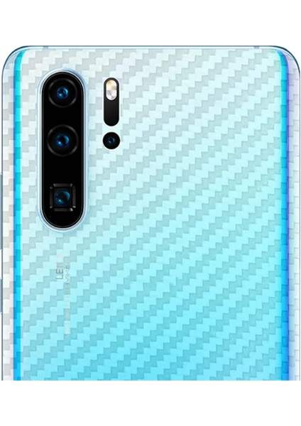 Huawei P30 Pro Şeffaf Karbon Fiber Kaplama STICKER-(1903) - NX8817-5013 modelleri