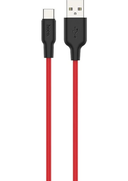 Hoco X21 Plus USB To Type-C 3A Silikon Hızlı Şarj ve Data KABLOSU-(1903) - NX4810-4714