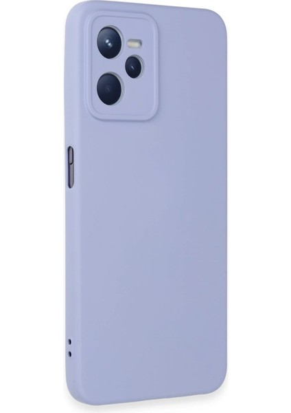 Realme C35 Kılıf Nano Içi Kadife Silikon - Lila - NX4139-9494 fiyatları