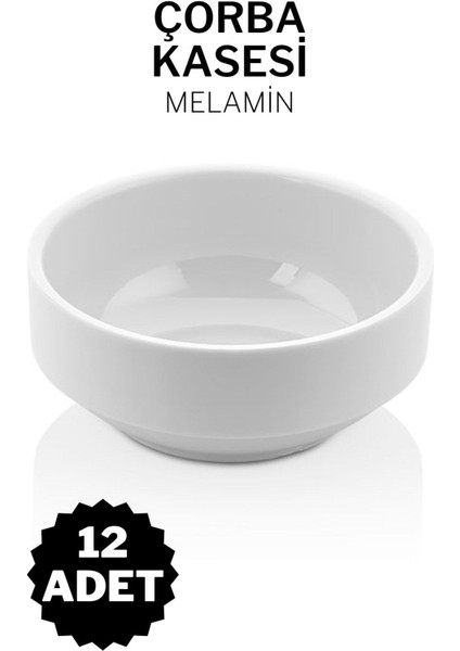 12 Adet Beyaz Kırılmaz Çorba Kasesi, Ev ve Iş Yeri Kullanımı Için