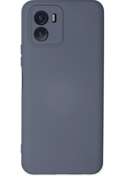 Vivo Y15S Kılıf Nano Içi Kadife Silikon - Gri - NX3029-4963
