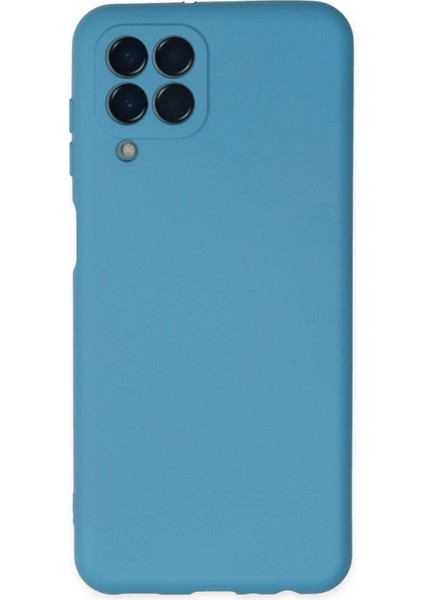 Samsung Galaxy M33 Kılıf Nano Içi Kadife Silikon - Mavi - NX6361-1187