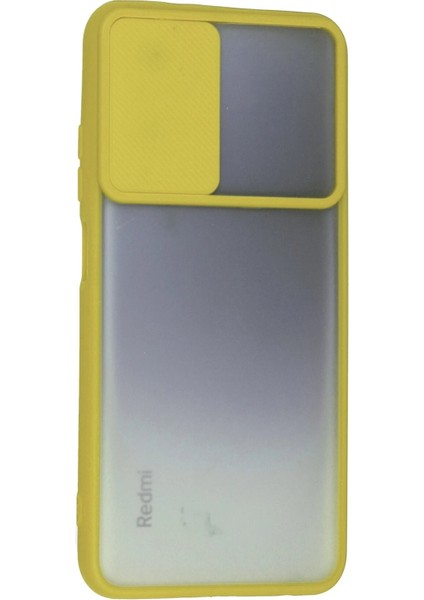 Xiaomi Redmi Note 10 Kılıf Palm Buzlu Kamera Sürgülü Silikon - Sarı - NX9684-1536 fiyatları