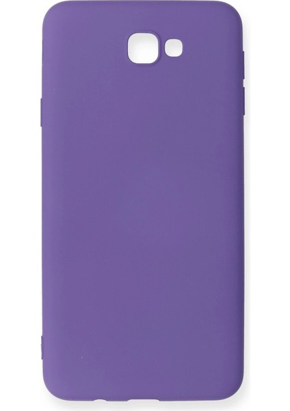 Samsung Galaxy J7 Prime Kılıf Nano Içi Kadife Silikon - Mor - NX5747-8364