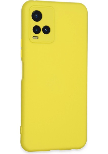 Vivo Y21S Kılıf Nano Içi Kadife Silikon - Sarı - NX6933-6910 fiyatları