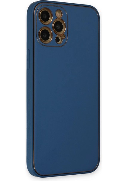 iPhone 12 Pro Kılıf Coco Deri Silikon Kapak - Açık Mavi - NX6659-3754 fiyatları
