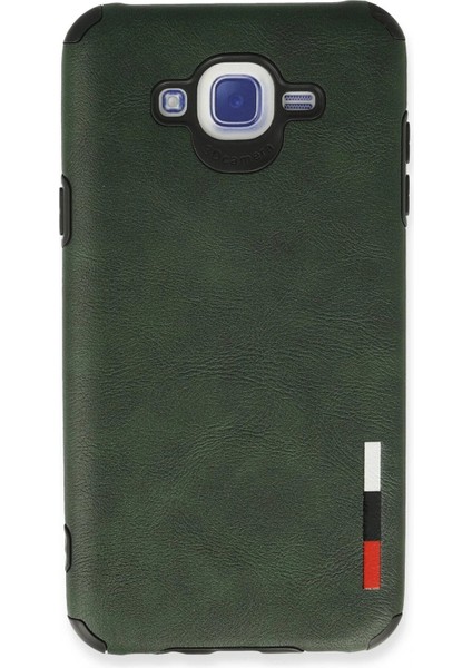 Samsung Galaxy J7 Kılıf Loop Deri Silikon - Yeşil - NX9784-1254