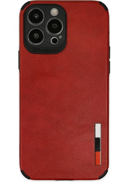 iPhone 13 Pro Kılıf Loop Deri Silikon - Kırmızı - NX3386-2967