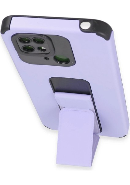 Xiaomi Redmi 10C Kılıf Mega Standlı Silikon - Lila - NX7234-2768 fırsatları