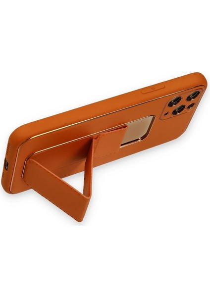 iPhone 11 Pro Kılıf Coco Deri Standlı Kapak - Turuncu - NX6273-7686 modelleri