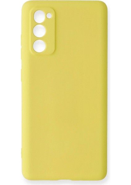 Samsung Galaxy S20 Fe Kılıf Nano Içi Kadife Silikon - Sarı - NX6838-3355