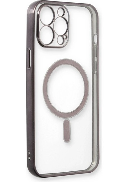 iPhone 13 Pro Max Kılıf Magneticsafe Lazer Silikon - Siyah - NX7764-2464 fırsatları