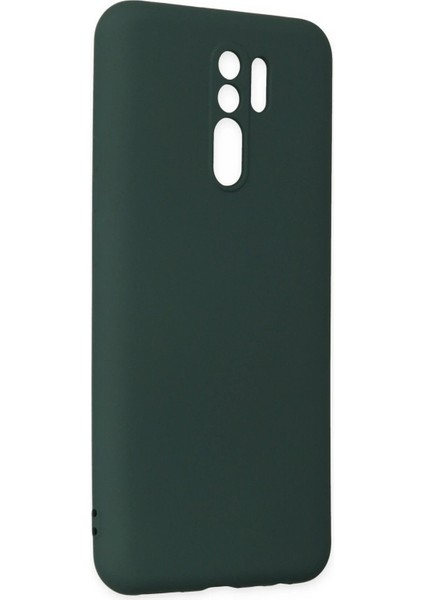 Xiaomi Redmi 9 Kılıf Nano Içi Kadife Silikon - Koyu Yeşil - NX6522-7618 fiyatları