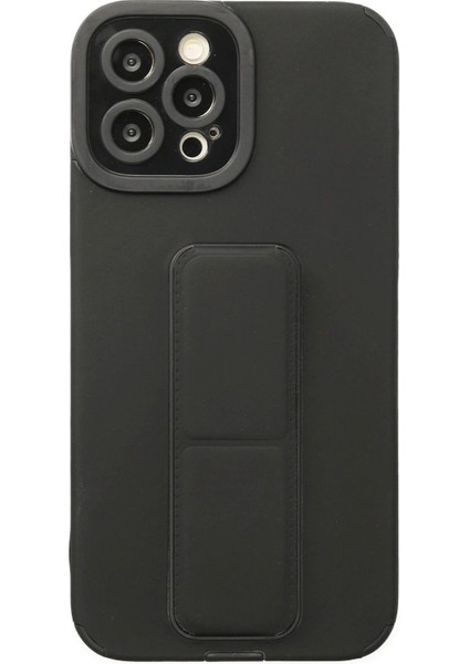 iPhone 12 Pro Kılıf Mega Standlı Silikon - Siyah - NX7183-1857 fırsatları