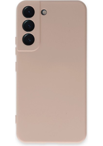 Samsung Galaxy S22 Kılıf Nano Içi Kadife Silikon - Pudra - NX5245-8303