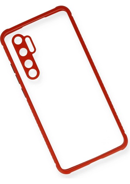 Xiaomi Mi Note 10 Lite Kılıf Miami Şeffaf Silikon - Kırmızı - NX7422-1493 modelleri