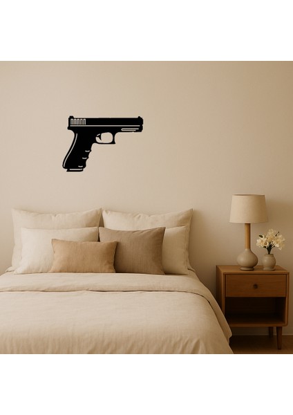 Dekoratif Polis Tabancası Tablo - NX4782-4957