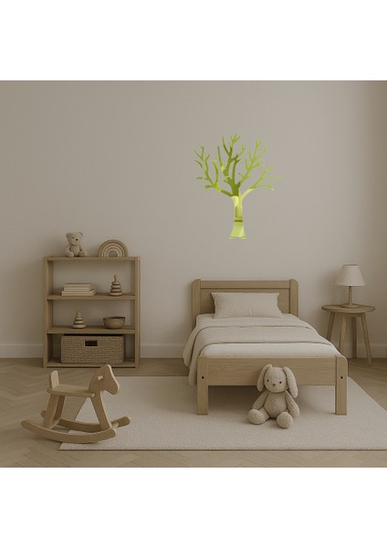 Modern Yapraksız Ağaç Dekoratif Duvar Altın Aynalı Tablosu - NX7888-4936 fırsatları
