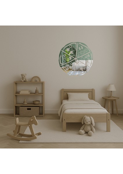 Mantar ve Domatesli Pizza Dekor Aynalı Tablosu - NX1829-5284 fırsatları