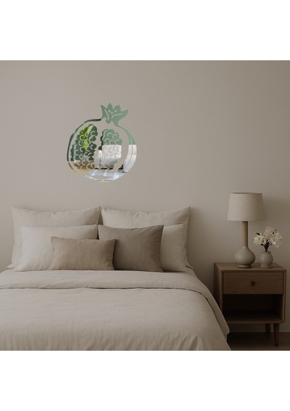 Zarif Nar Desenli Dekoratif Aynalı Tablo - NX4003-3895 fiyatları