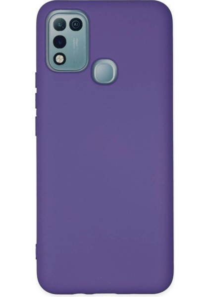 Infinix Hot 10 Play Kılıf Nano Içi Kadife Silikon - Mor - NX2335-4489