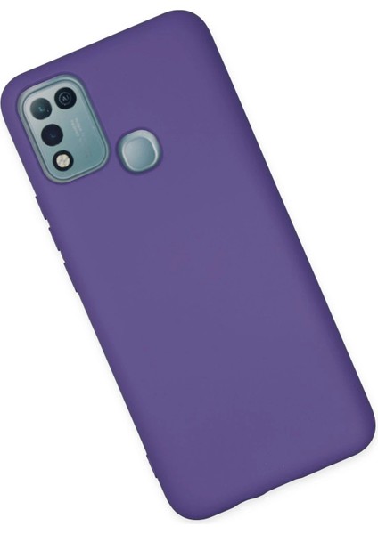 Infinix Hot 10 Play Kılıf Nano Içi Kadife Silikon - Mor - NX2335-4489 modelleri