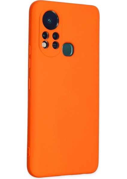 Infinix Hot 11S Kılıf Nano Içi Kadife Silikon - Turuncu - NX6413-6274 fiyatları