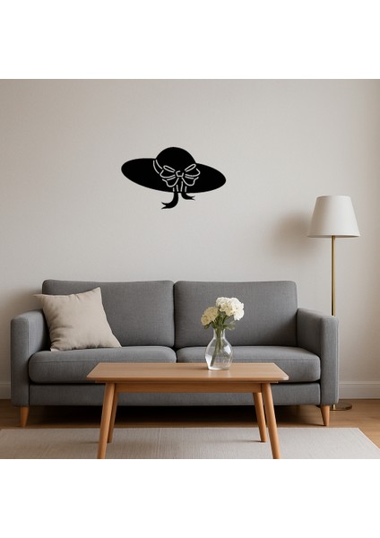 Şapkalı Kadın Silueti Dekoratif Mdf Tablo - NX2415-8433 fırsatları